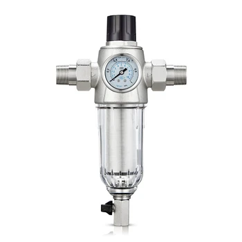 1 Inch Water Filter Household House Water Filter Pipes Central Water Purifier Descaling With Water Meter
1 Inch Water Filter Household House Water Filter Pipes Central Water Purifier Descaling With Water Meter