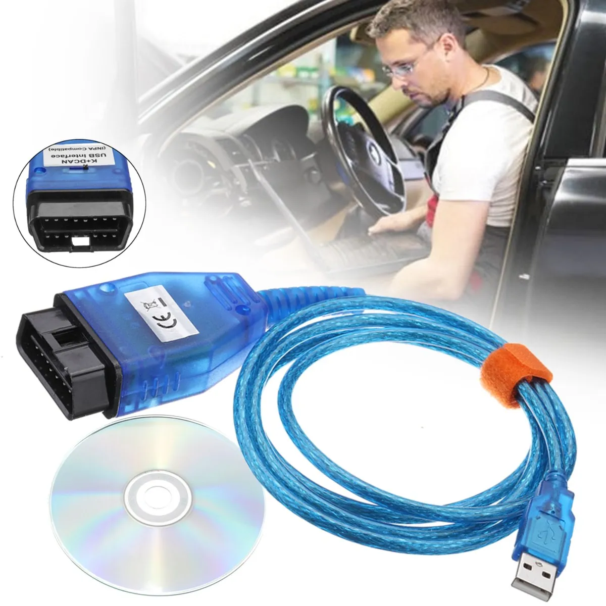16 Pins USB Interface Diagnostic Cable Troubleshooting Line K+CAN With FT232RL Chip For BMW E60 E61 E83 E81 E87 E90 E91 E92 E93
16 Pins USB Interface Diagnostic Cable Troubleshooting Line K+CAN With FT232RL Chip For BMW E60 E61 E83 E81 E87 E90 E91 E92 E93