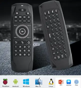 Air mouse remote controller G7 Wireless IR Learning remote work with android tv box pc iptv games G7 smart remote control
Air mouse remote controller G7 Wireless IR Learning remote work with android tv box pc iptv games G7 smart remote control