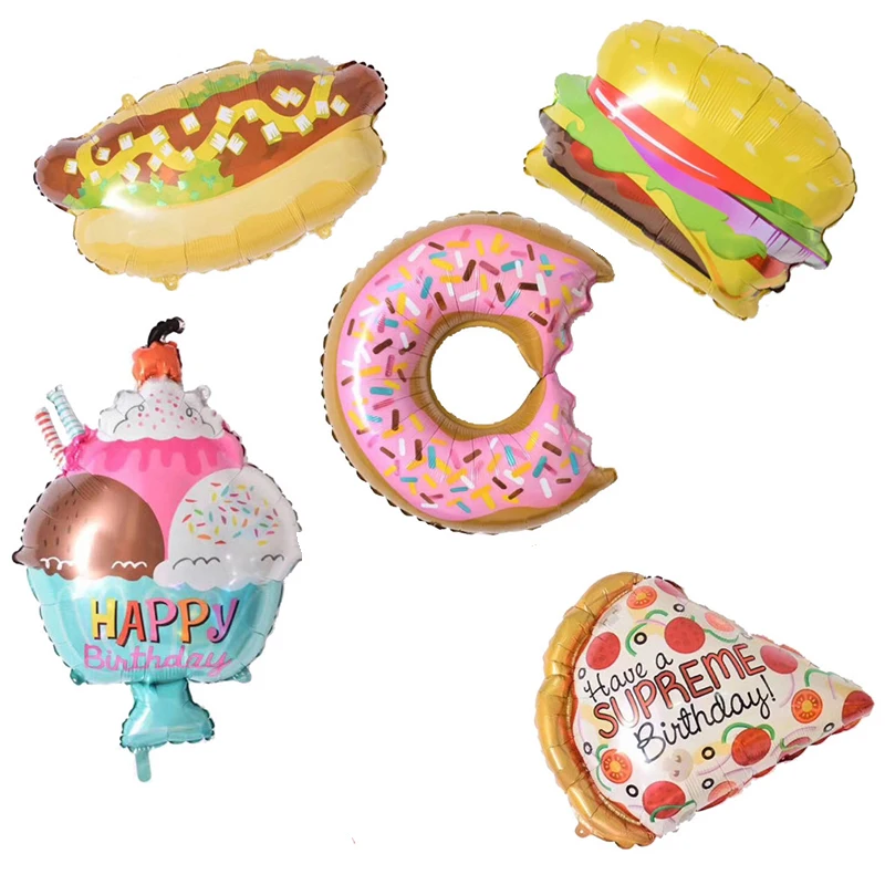 New hot 10pcs Donuts Cream Hamburger Hot Dog Inflatable Balloons Birthday Wedding Decoration Baby Shower Kids Party Supplies
New hot 10pcs Donuts Cream Hamburger Hot Dog Inflatable Balloons Birthday Wedding Decoration Baby Shower Kids Party Supplies