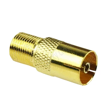 6pcs F female jack to IEC PAL DVB-T TV female jack RF adapter connector Gold-plated
6pcs F female jack to IEC PAL DVB-T TV female jack RF adapter connector Gold-plated