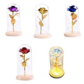 Glass Dome Rose Wooden Base 30Led Light Living Room Bedroom Night Lamp Decor Table Valentine's Day Gift
Glass Dome Rose Wooden Base 30Led Light Living Room Bedroom Night Lamp Decor Table Valentine's Day Gift