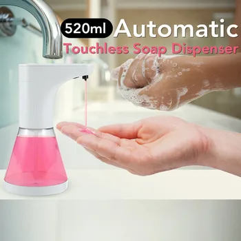 520ml Automatic Touchless Soap Dispenser Motion Activate Smart Sensor Sanitizer Dispenser Pump For Kitchen Bathroom Shower
520ml Automatic Touchless Soap Dispenser Motion Activate Smart Sensor Sanitizer Dispenser Pump For Kitchen Bathroom Shower