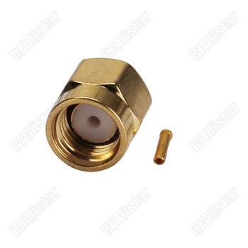 100 Pieces RP-SMA Solder Plug Male With Female Pin Connector For .086" RG405 Coaxial Cable
100 Pieces RP-SMA Solder Plug Male With Female Pin Connector For .086" RG405 Coaxial Cable