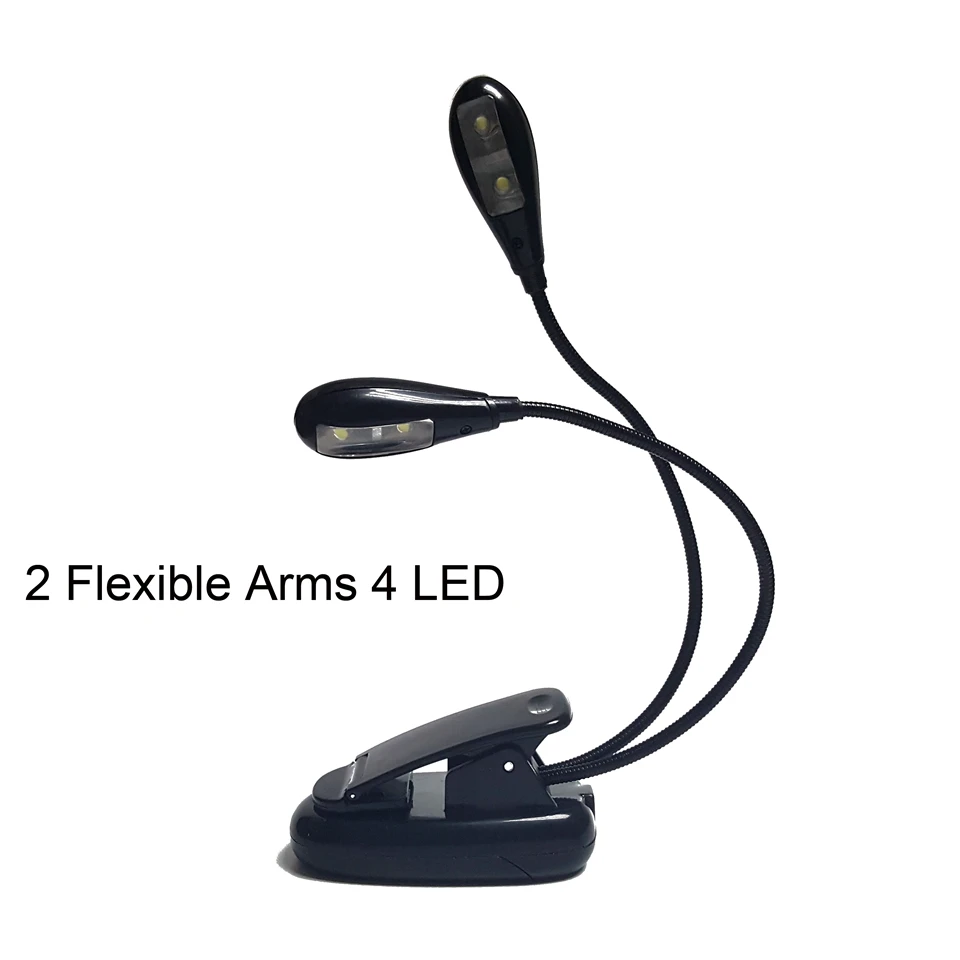 LED Reading Lamp Dual Arms 2 LEDs Flexible Book Sheet Music Stand Reading Light Student Dormitory Lights With Clip
LED Reading Lamp Dual Arms 2 LEDs Flexible Book Sheet Music Stand Reading Light Student Dormitory Lights With Clip