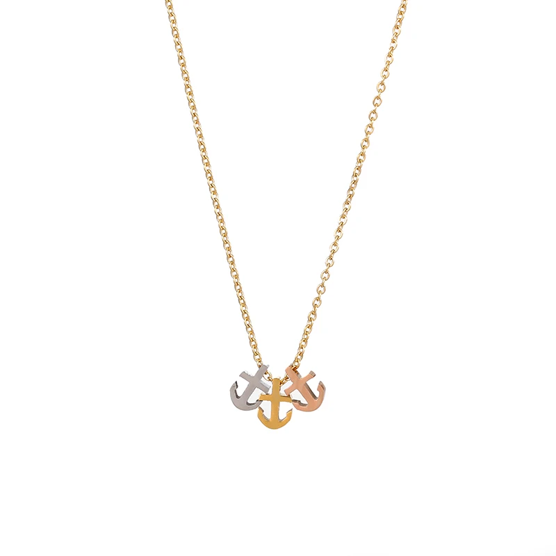 3pcs Anchor Stainless Steel Pendant Necklaces Minimalist Gold Link Chain Navy Necklaces For Female Women Choker Colar
3pcs Anchor Stainless Steel Pendant Necklaces Minimalist Gold Link Chain Navy Necklaces For Female Women Choker Colar