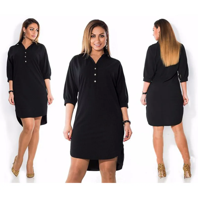 L-6XL 2019 Spring Summer Dress Big Size Fashion Casual Dress New Elegance Irregular Dress Plus Size Women Clothing
L-6XL 2019 Spring Summer Dress Big Size Fashion Casual Dress New Elegance Irregular Dress Plus Size Women Clothing