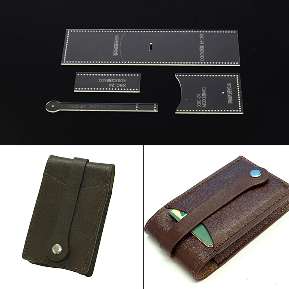 DIY handmade leather goods car key bag card package acrylic template leather tool template
DIY handmade leather goods car key bag card package acrylic template leather tool template