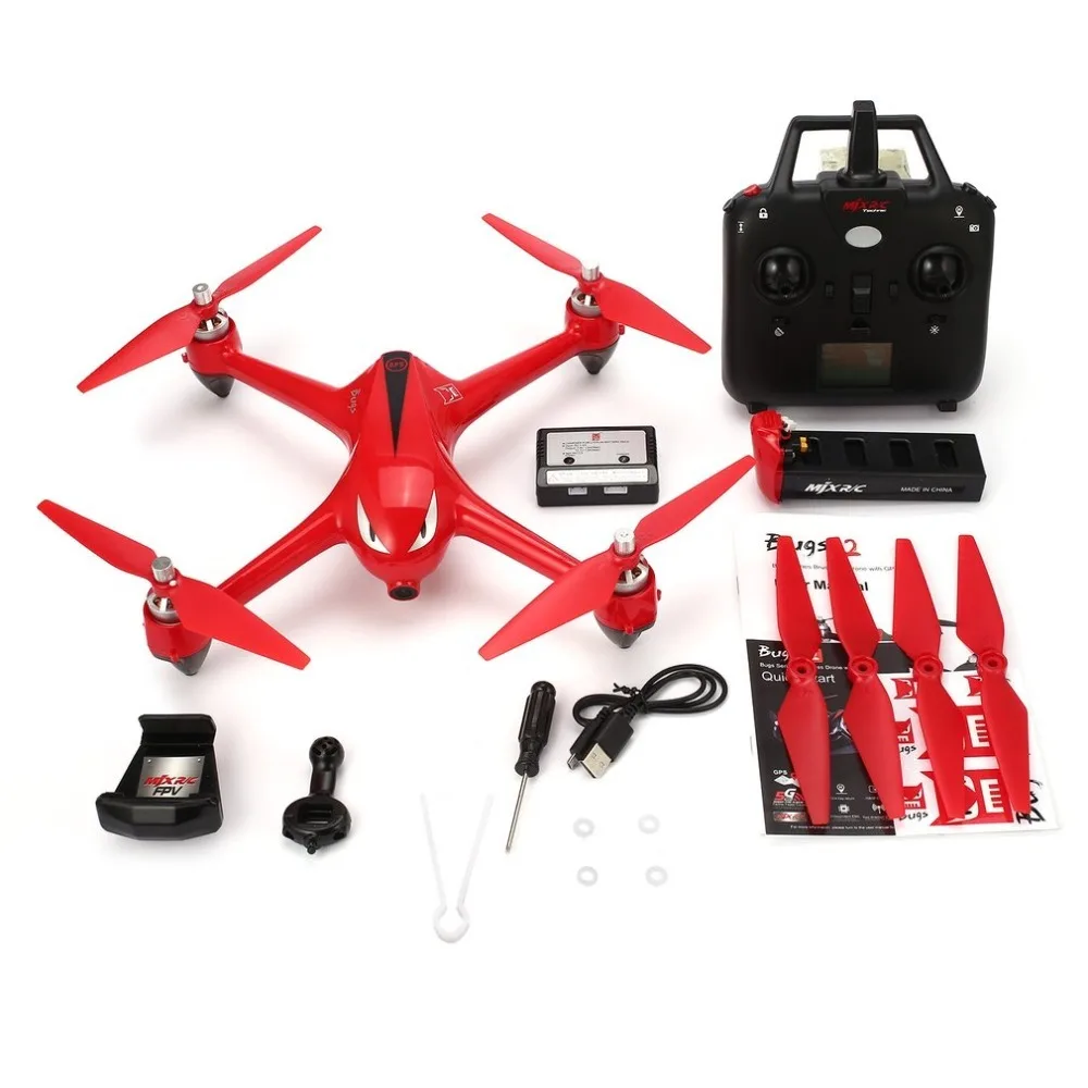 MJX B2W 2.4G 4CH Wifi FPV 1080P HD Camera Drone Altitude Hold Automatic Return Headless mode RC Quadcopter with GPS
MJX B2W 2.4G 4CH Wifi FPV 1080P HD Camera Drone Altitude Hold Automatic Return Headless mode RC Quadcopter with GPS