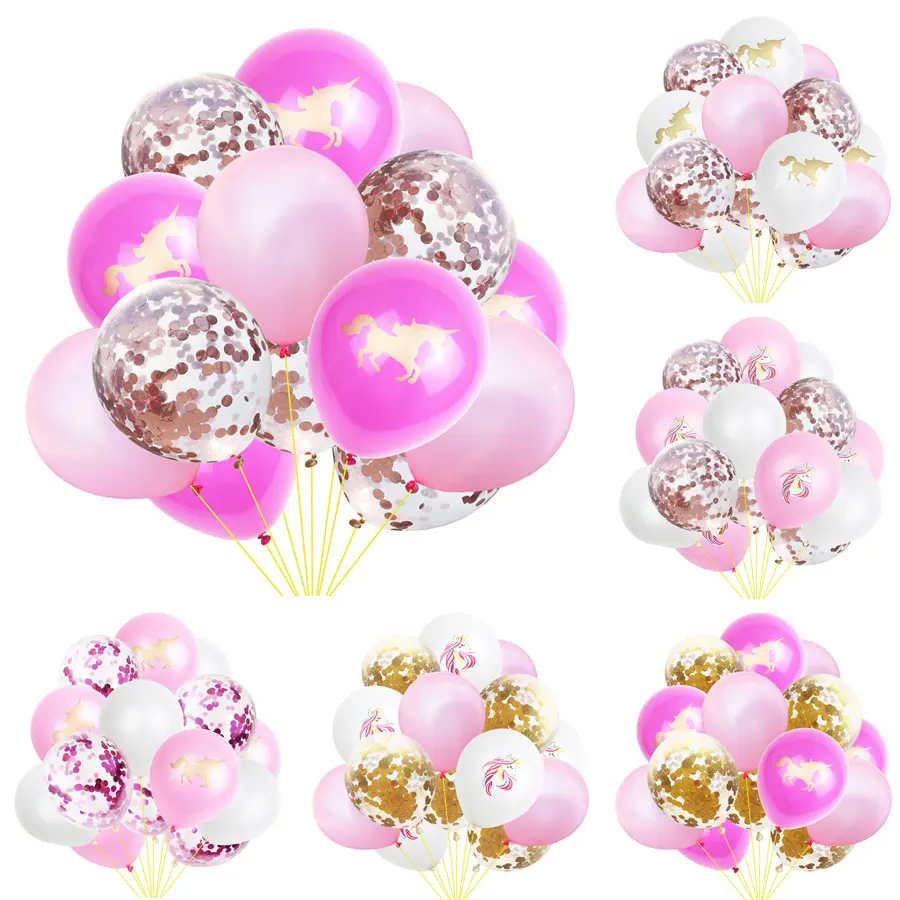 15Pcs 12inch Cute Unicorn Balloons Latex Balloons Set Rose Golden Confetti Balloons For Weddings Event Birthday Party Decorative
15Pcs 12inch Cute Unicorn Balloons Latex Balloons Set Rose Golden Confetti Balloons For Weddings Event Birthday Party Decorative