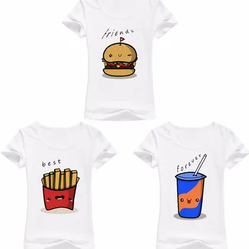 BFF Hamburger chips cola best friends 3 forever t shirt women jollypeach summer new white Tshirt femme casual funny T-Shirt
BFF Hamburger chips cola best friends 3 forever t shirt women jollypeach summer new white Tshirt femme casual funny T-Shirt