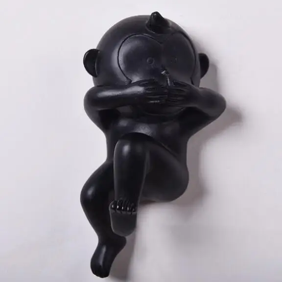13*8CM Black Creative three-dimensional animal lovely monkey head mannequin wall hanging living room Wedding Resin 1PC A329
13*8CM Black Creative three-dimensional animal lovely monkey head mannequin wall hanging living room Wedding Resin 1PC A329