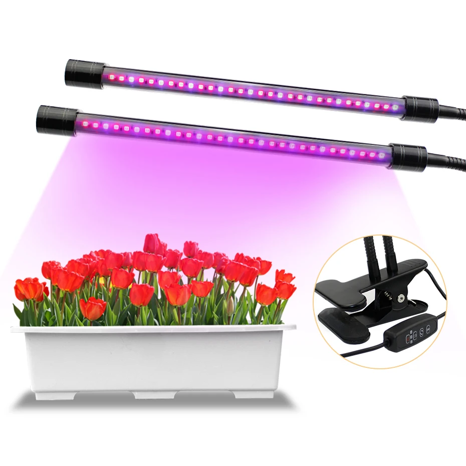 Plant Grow Light Double Tube Clip Plant Lamp Red Blue Led Plant Grow Lamps Indoor Light For Plants Vegetation Flowers Herbs
Plant Grow Light Double Tube Clip Plant Lamp Red Blue Led Plant Grow Lamps Indoor Light For Plants Vegetation Flowers Herbs