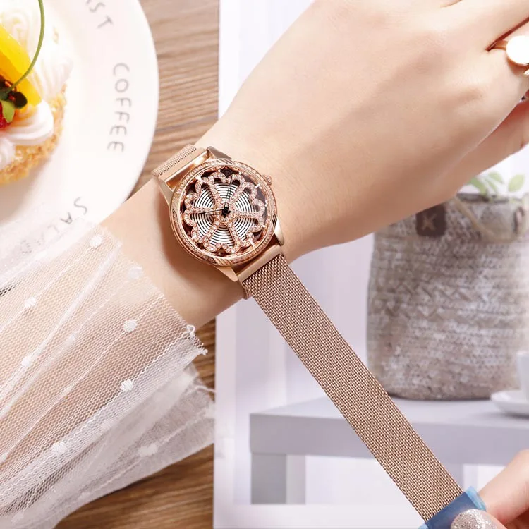 Running watches at burst time with drilled core-shaped magnetic mesh and lazy waterproof lady's wristwatch
Running watches at burst time with drilled core-shaped magnetic mesh and lazy waterproof lady's wristwatch