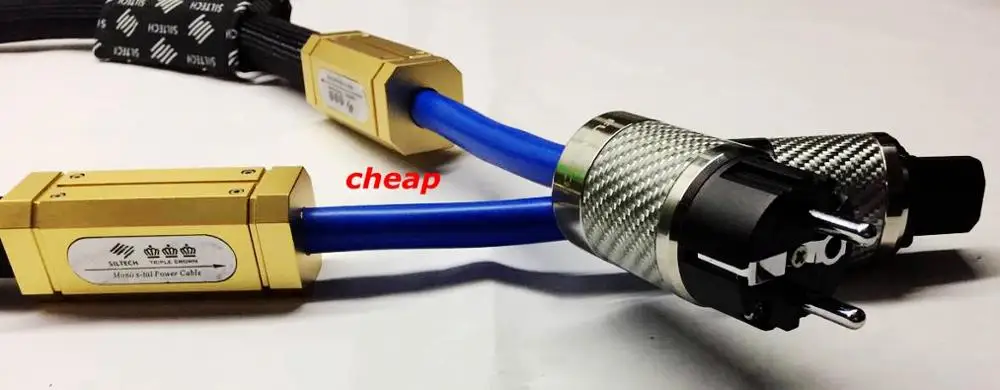 Hi-End Silte Triple Crown AC Power Cable with Furutech FI-50M NCF Plug EU Version Power Cable
Hi-End Silte Triple Crown AC Power Cable with Furutech FI-50M NCF Plug EU Version Power Cable