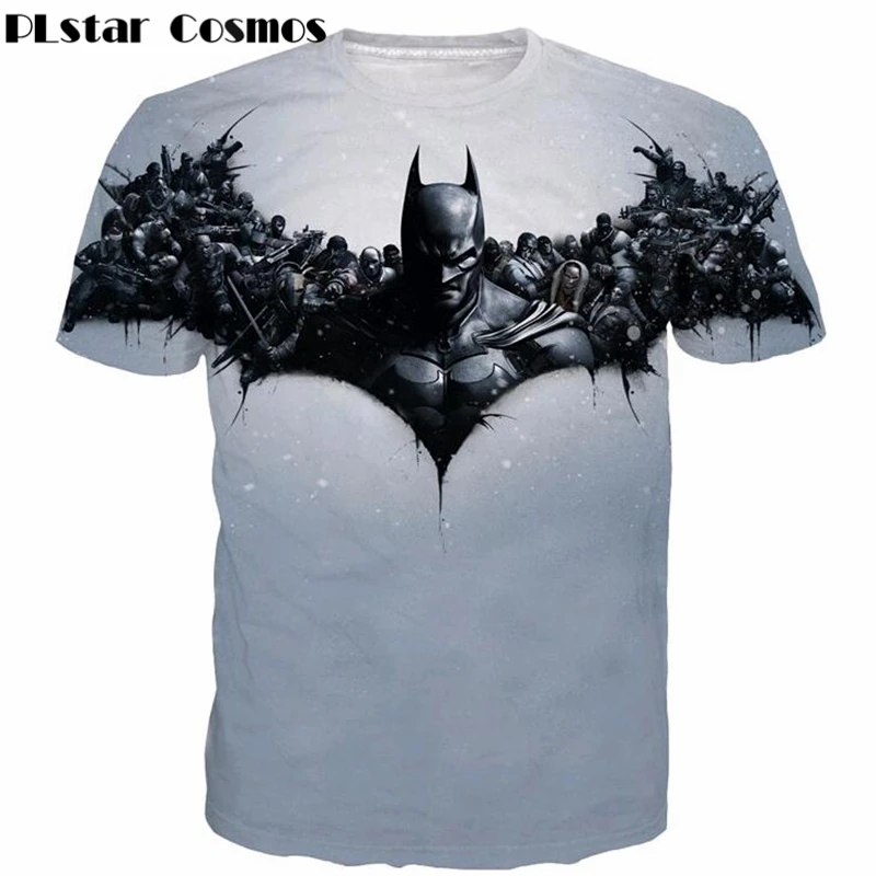 Superhero Batman Robin Marvel Mens Womens Cotton Crewneck Casual Tshirts Top