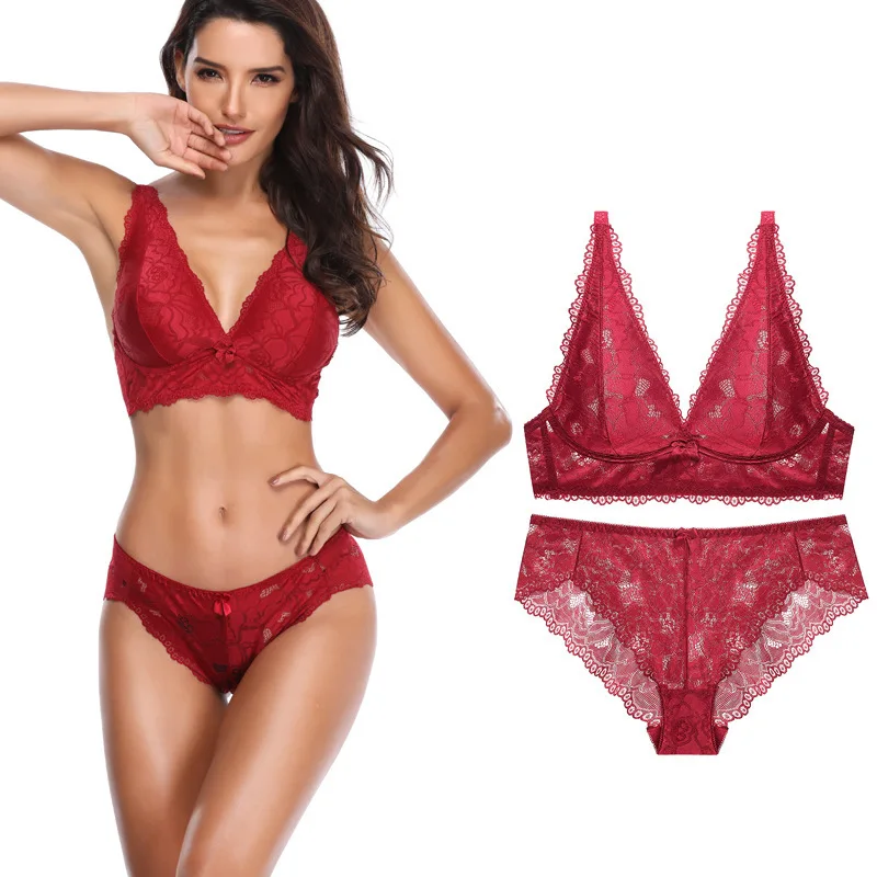 Women Health Lace Bralette Set Push Up Underwire Soft Bra Brief Sets Sexy Lingerie Panty Female Fashion Big Underwear Brassieres
Women Health Lace Bralette Set Push Up Underwire Soft Bra Brief Sets Sexy Lingerie Panty Female Fashion Big Underwear Brassieres