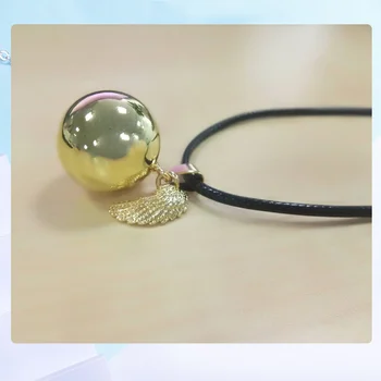 5N14NB231 5PCS/lot 20mm Gold Bola Angel Bell Pendant With Angel Wing Necklace Angel Caller Wholesales
5N14NB231 5PCS/lot 20mm Gold Bola Angel Bell Pendant With Angel Wing Necklace Angel Caller Wholesales