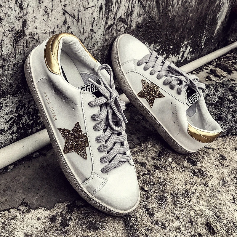 2018 new women's shoes casual flash leather production old dirty shoes mixed color women's star sequin sneakers
2018 new women's shoes casual flash leather production old dirty shoes mixed color women's star sequin sneakers