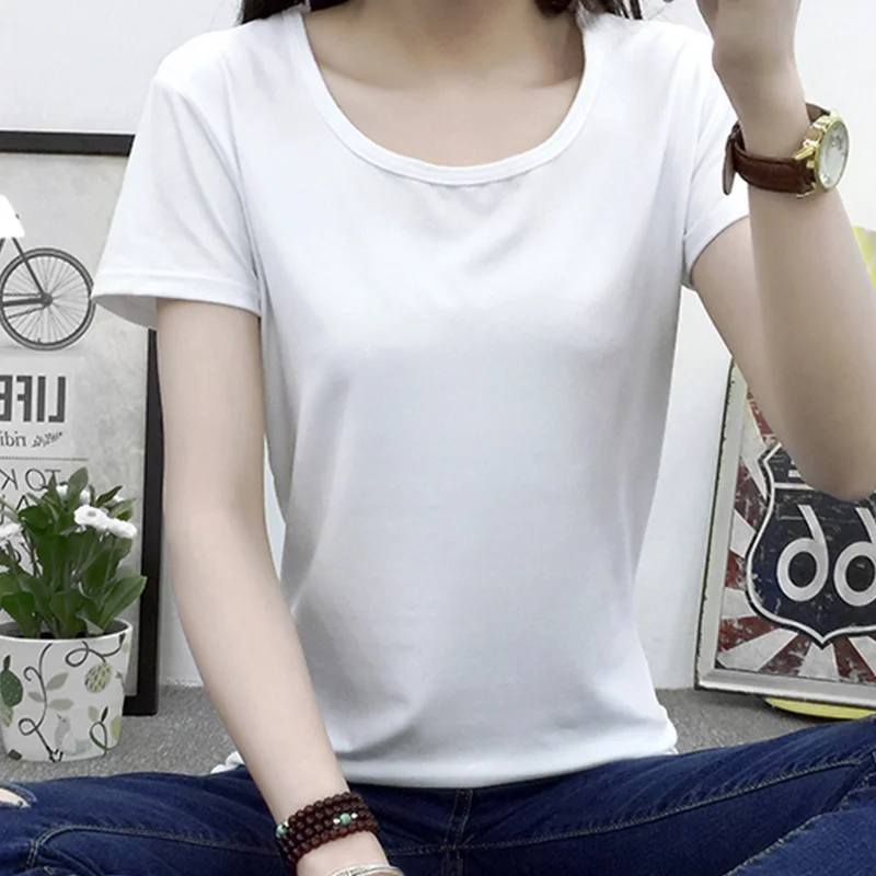 Solid Color Summer Women T shirt Short Sleeve Female T-shirt Pocket Loose Tops Round Neck Simple Tee Shirts 4 Colors
Solid Color Summer Women T shirt Short Sleeve Female T-shirt Pocket Loose Tops Round Neck Simple Tee Shirts 4 Colors