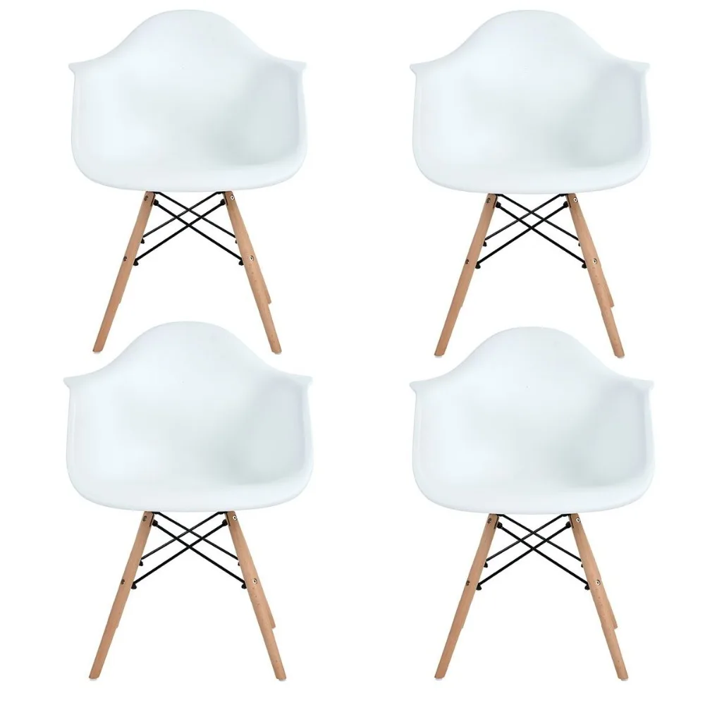 EGGREE Set of 4pcs Modern Plastic Dining Armchair for Dining room and Bedroom - White - 2-8days EU warehouse
EGGREE Set of 4pcs Modern Plastic Dining Armchair for Dining room and Bedroom - White - 2-8days EU warehouse