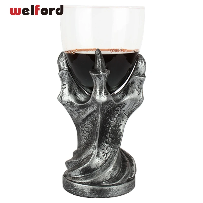 3D Dragon Goblet Cup Claw Glass Goblets Skull Dragon Paw Whiskey Beer Juice Tea Cups and mugs Party&Bar Decor Mug Party
3D Dragon Goblet Cup Claw Glass Goblets Skull Dragon Paw Whiskey Beer Juice Tea Cups and mugs Party&Bar Decor Mug Party
