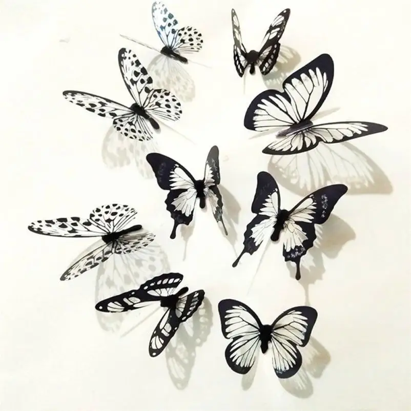 Wallstickers Etiqueta Da Parede 36 Pcs 3D Black White Butterfly Paper Stickers For Kids Room Decor Wall Sticker 18MAR29
Wallstickers Etiqueta Da Parede 36 Pcs 3D Black White Butterfly Paper Stickers For Kids Room Decor Wall Sticker 18MAR29
