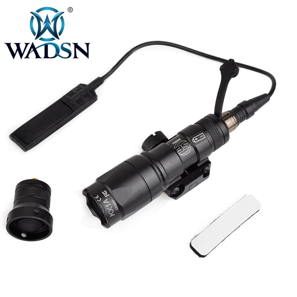 WADSN M300 M300B MINI Tactical Scout Light 280 Lumens Weapon Light Fit 20mm Rail LED Lanterna Outdoor Hunting Rifle Flashlight
WADSN M300 M300B MINI Tactical Scout Light 280 Lumens Weapon Light Fit 20mm Rail LED Lanterna Outdoor Hunting Rifle Flashlight