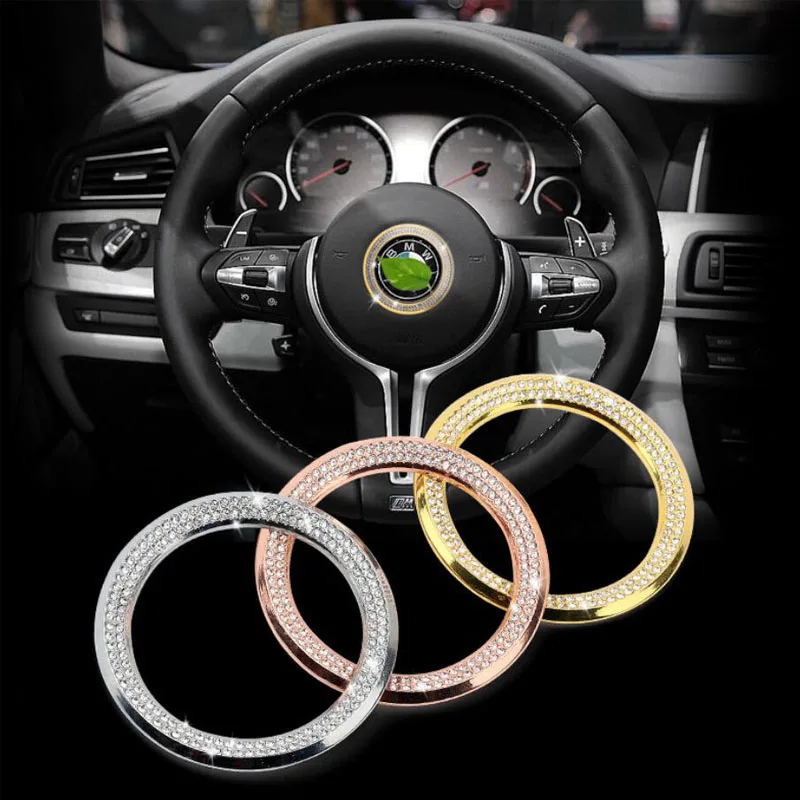 Diamond-studded Car Steering wheel decoration ring zinc alloy sticker logo Decals Car styling for bMW 1/3/5Series X1 X3 X5 X6
Diamond-studded Car Steering wheel decoration ring zinc alloy sticker logo Decals Car styling for bMW 1/3/5Series X1 X3 X5 X6