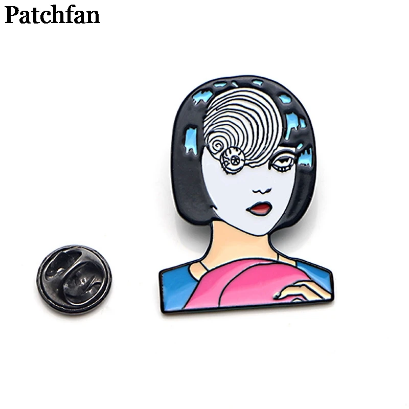 Patchfan Japanese horror Junji Ito Uzumaki Zinc tie Pins backpack clothes brooches for men women decoration badges medal A2064
Patchfan Japanese horror Junji Ito Uzumaki Zinc tie Pins backpack clothes brooches for men women decoration badges medal A2064
