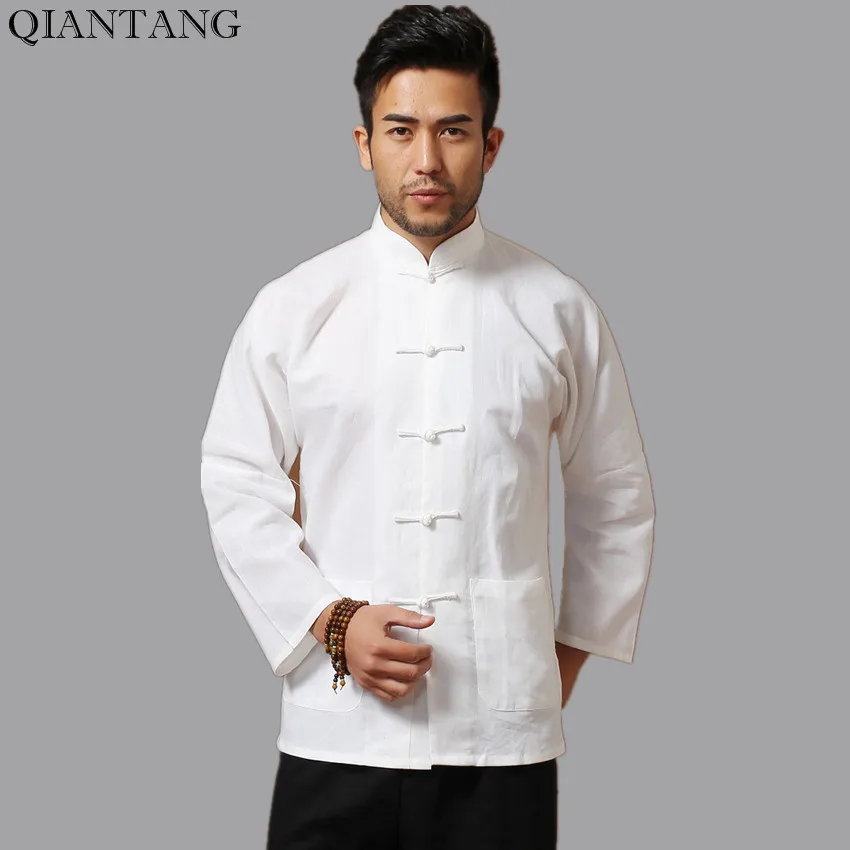 White Men Cotton Linen Long sleeve Kung Fu Shirt Classic Chinese Style Tang Clothing Size S M L XL XXL XXXL hombre Camisa Mim902
White Men Cotton Linen Long sleeve Kung Fu Shirt Classic Chinese Style Tang Clothing Size S M L XL XXL XXXL hombre Camisa Mim902