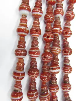 Handmade 10 SETS Dark Red stripe agate 3 hole beads,T-Beads Set, Guru Beads, Prayer Beads, Mala Making Cones Beads, T hole set c
Handmade 10 SETS Dark Red stripe agate 3 hole beads,T-Beads Set, Guru Beads, Prayer Beads, Mala Making Cones Beads, T hole set c