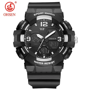 NEW Top Brand Fashion OHSEN Man Digital Quartz Watch 50m Swim Sport Watch Men Rubber Band Analog Wristwatch Relogios Masculinos
NEW Top Brand Fashion OHSEN Man Digital Quartz Watch 50m Swim Sport Watch Men Rubber Band Analog Wristwatch Relogios Masculinos