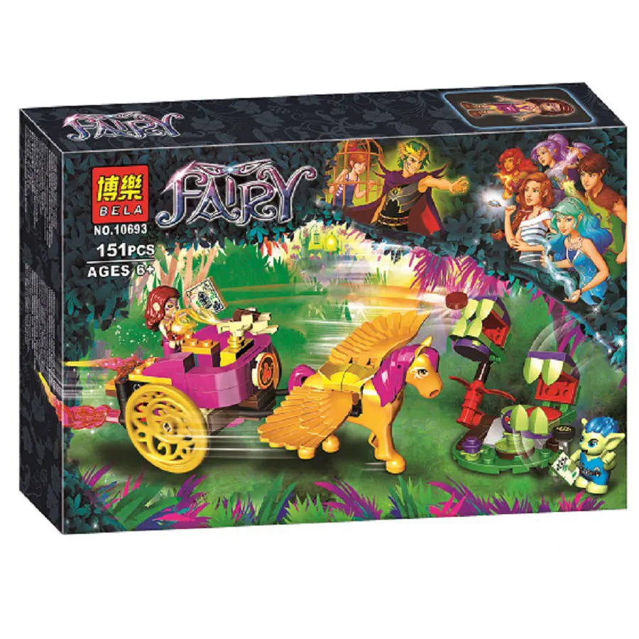Bela Elves Azari & The Goblin лес Escape строительный комплект совместимы Legoingly 41186 игрушки для
