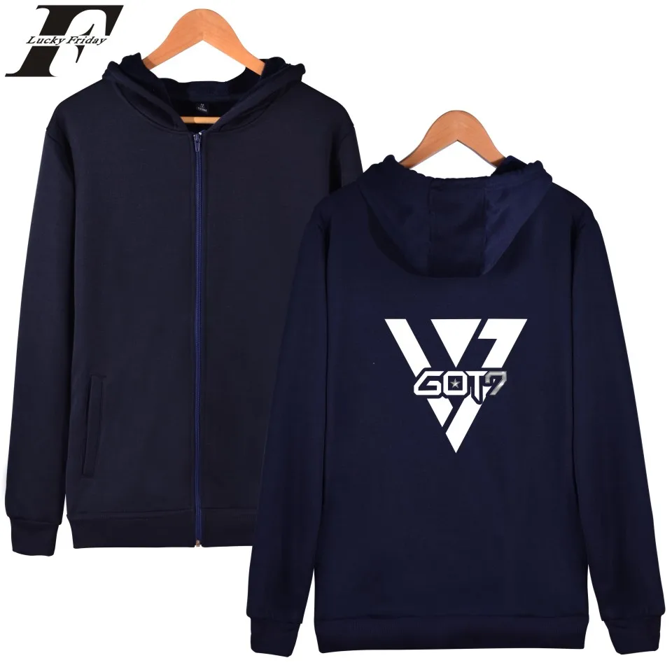 Spring autumn kpop Got7 print men women zipper Hoodie Sweatshirts tracksuit casual hooded long sleeve zip up hoodies jacket tops
Spring autumn kpop Got7 print men women zipper Hoodie Sweatshirts tracksuit casual hooded long sleeve zip up hoodies jacket tops