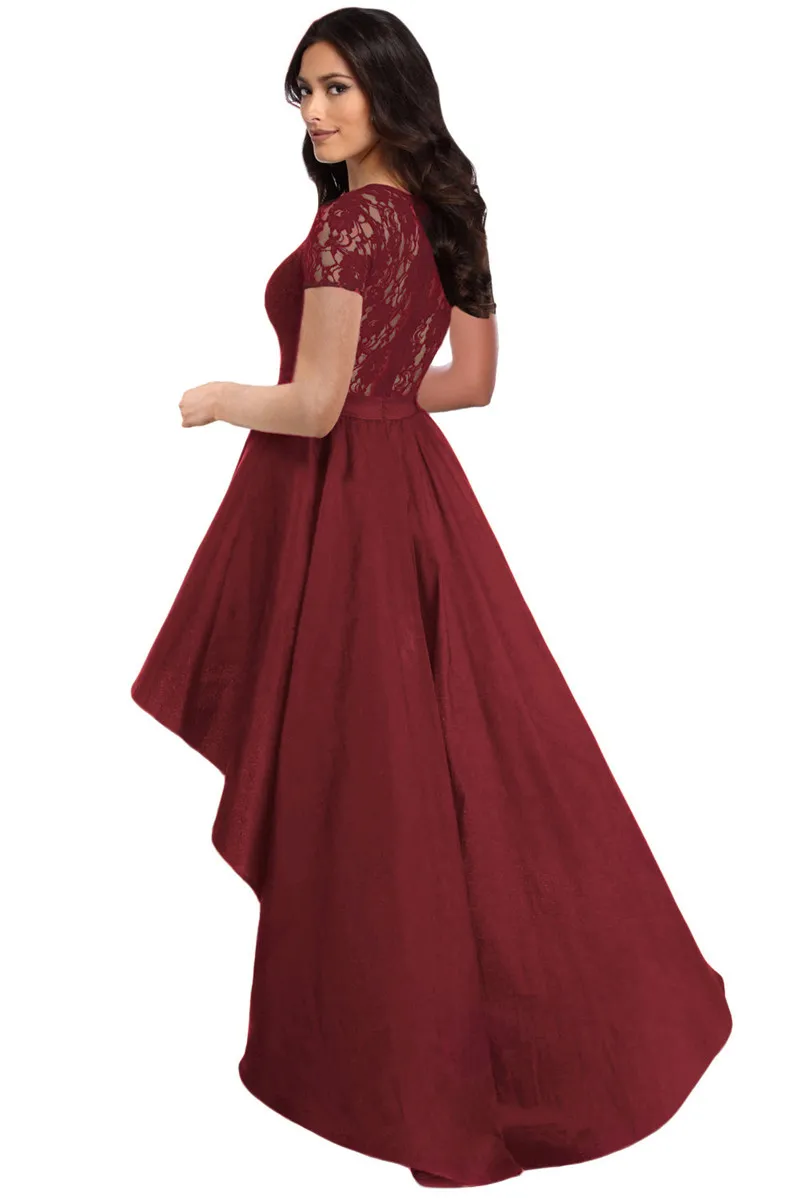 Burgundy-Lace-Bodice-Elegant-Hi-low-Party-Dress-LC610028-3-2