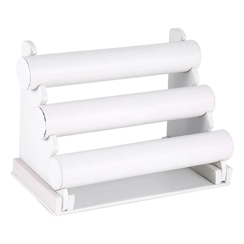 White Leather Bar Bracelet Bangle Watch Jewellery Display Stand Holder Organizer
White Leather Bar Bracelet Bangle Watch Jewellery Display Stand Holder Organizer