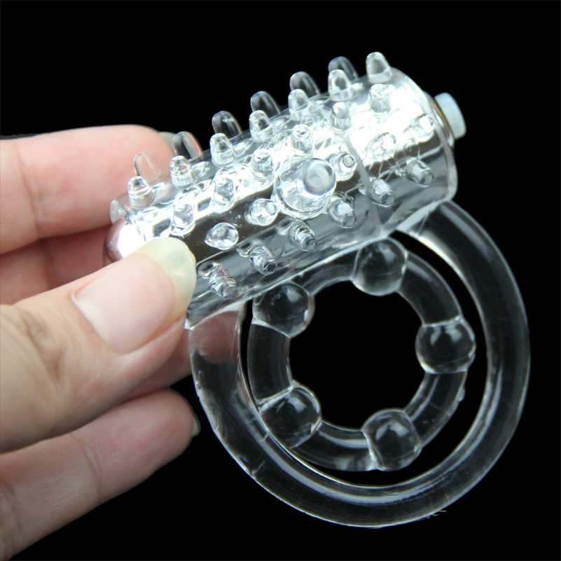 Насадка с вибрацией Double Fun Cock Ring with Double Penetration Vibe XR Brands черный XRAE388 - XR Brands - Насадки на Член - Купить