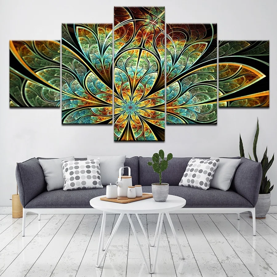 HD Printed Flower Pattern Painting Home Decor 5 Panel Canvas Abstract Poster Modular Wall Art Pictures For Living Room Framework
HD Printed Flower Pattern Painting Home Decor 5 Panel Canvas Abstract Poster Modular Wall Art Pictures For Living Room Framework