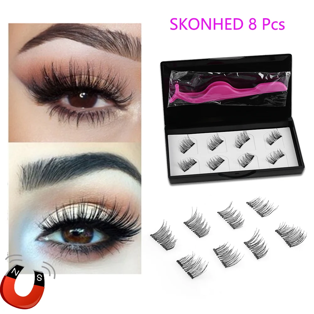 1Set Dual Magnetic False Eyelashes Glue-free Reusable Invisible Black Magnet Eyelashes With Tweezers Extension Makeup Tools
1Set Dual Magnetic False Eyelashes Glue-free Reusable Invisible Black Magnet Eyelashes With Tweezers Extension Makeup Tools
