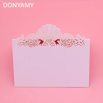 100pcs/lot Cut-out skeleton Shell Starfish Wedding Birthday Party Table Name Wine Food Guest Seats Place Cards Favor Decoration
100pcs/lot Cut-out skeleton Shell Starfish Wedding Birthday Party Table Name Wine Food Guest Seats Place Cards Favor Decoration