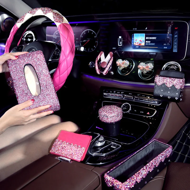 Pink Crystal Car Steering Wheel Covers for Girls Ladies Car Accessories Bling Bling Rhinestone Ashtray Car Interior Decoration
Pink Crystal Car Steering Wheel Covers for Girls Ladies Car Accessories Bling Bling Rhinestone Ashtray Car Interior Decoration