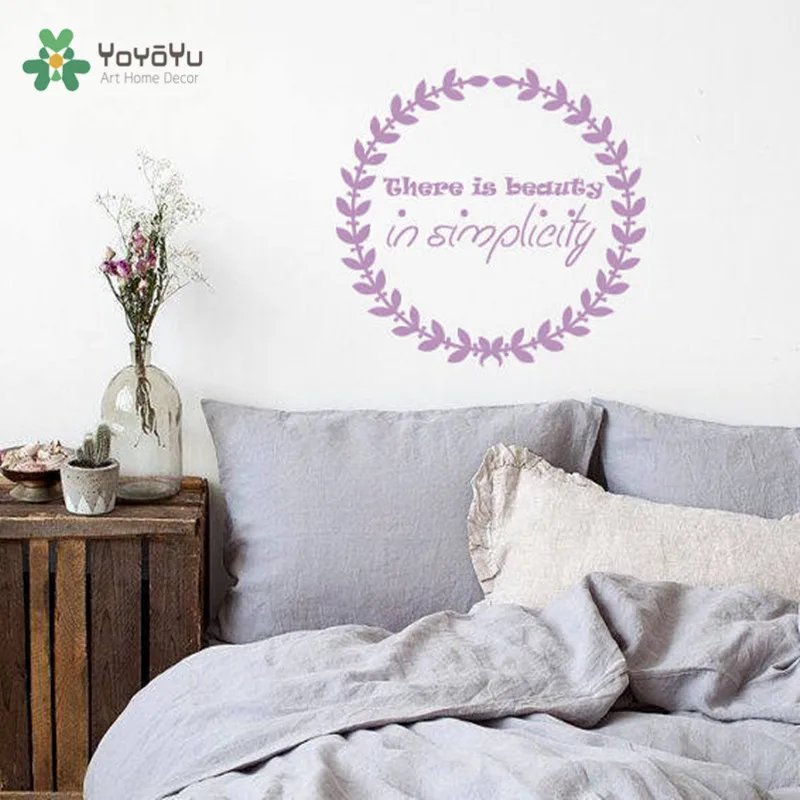 YOYOYU Wall Decal Quotes There Is Beauty In Simplicity Wall Stickers For Girls Bedroom Removable Interior Modern Art Decor CY698
YOYOYU Wall Decal Quotes There Is Beauty In Simplicity Wall Stickers For Girls Bedroom Removable Interior Modern Art Decor CY698