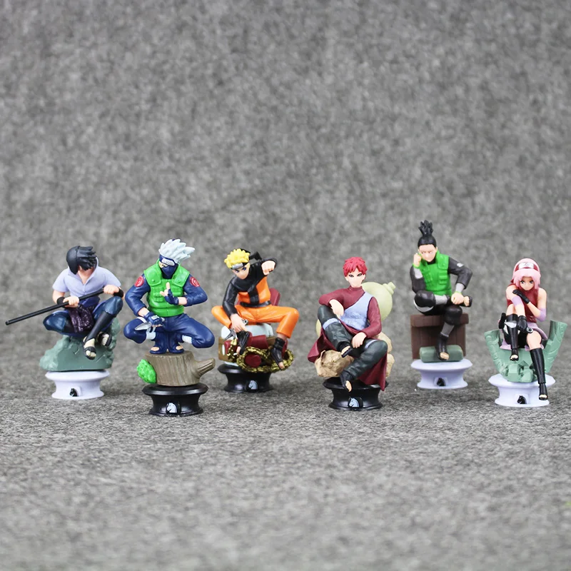 Anime Naruto Chess Sasuke Gaara Shikamaru Kakashi Sakura Naruto Action Figure Model Toys 8cm 6pcs/lot
Anime Naruto Chess Sasuke Gaara Shikamaru Kakashi Sakura Naruto Action Figure Model Toys 8cm 6pcs/lot