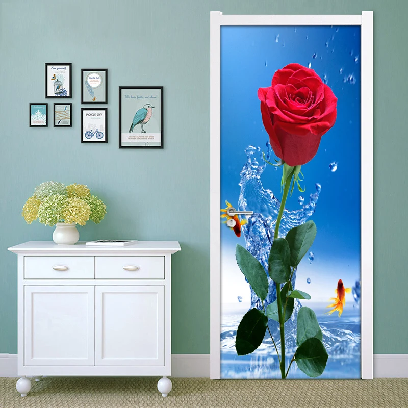 Red Rose Flower Door Stickers 3D Photo Wallpaper Wall Mural PVC Self Adhesive Waterproof Living Room Bedroom Door Sticker Decor
Red Rose Flower Door Stickers 3D Photo Wallpaper Wall Mural PVC Self Adhesive Waterproof Living Room Bedroom Door Sticker Decor