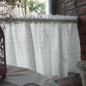 Free shipping fresh white cotton cloth embroidered coffee curtain kitchen curtains for living room bedroom drapes 150*45cm
Free shipping fresh white cotton cloth embroidered coffee curtain kitchen curtains for living room bedroom drapes 150*45cm