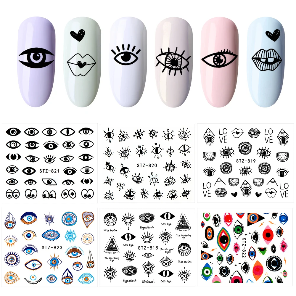 2pc Eye Series Water Transfer Slider for Nail Art Decorations Charming Sticker Nail Manicure Tattoos Foil Decals
2pc Eye Series Water Transfer Slider for Nail Art Decorations Charming Sticker Nail Manicure Tattoos Foil Decals