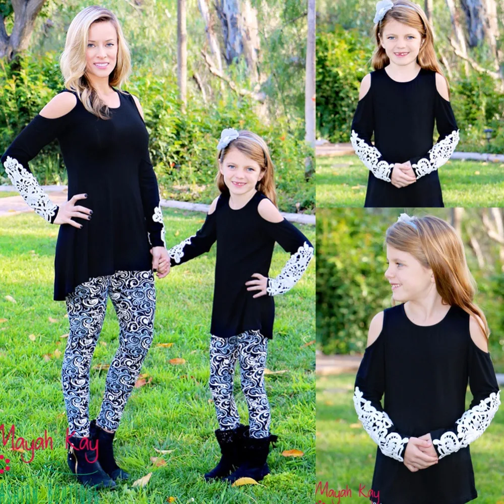 Fashion Clothes Outfits Mother Daughter Matching Casual Girls Lace T Shirts Women Off Shoulder Long Sleeve Blouse Shirt Clothes
Fashion Clothes Outfits Mother Daughter Matching Casual Girls Lace T Shirts Women Off Shoulder Long Sleeve Blouse Shirt Clothes
