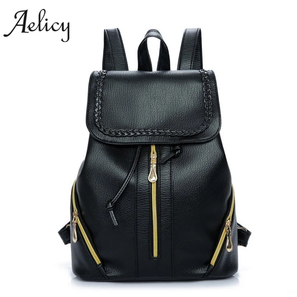 Aelicy Backpack Women Leather Backpacks Softback Bags Preppy Style Bag Casual Backpacks For Teenage Girls mochila feminina
Aelicy Backpack Women Leather Backpacks Softback Bags Preppy Style Bag Casual Backpacks For Teenage Girls mochila feminina