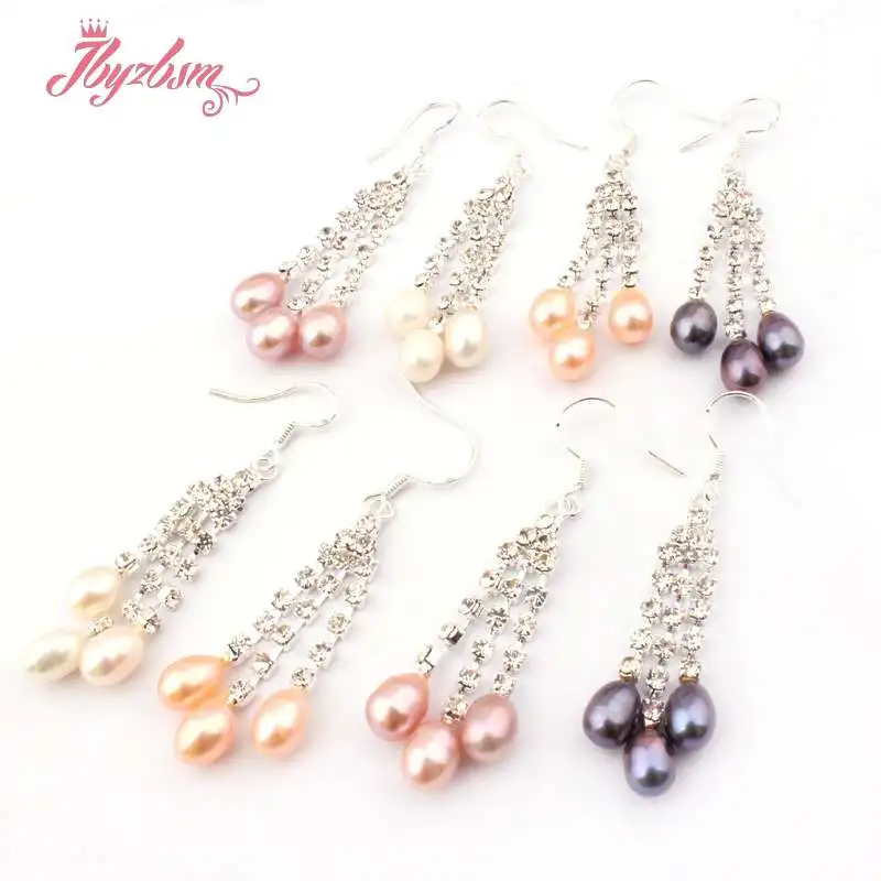 5x7-6x8mm Oval Genuine Freshwater Pearl Natural Stone Beads Silver Dangle Hook Fashion Earrings For Woman Christmas Gift 1 Pair
5x7-6x8mm Oval Genuine Freshwater Pearl Natural Stone Beads Silver Dangle Hook Fashion Earrings For Woman Christmas Gift 1 Pair